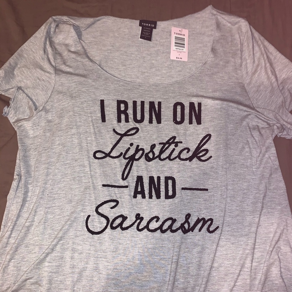 Torrid brand new grey funny tee